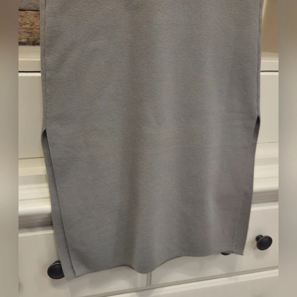 Final Touch Sage Green Sleeveless Maxi Dress With Slits On Both Sides - Picture 8 of 10